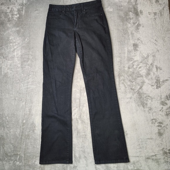 NYDJ Denim - NYDJ‎ Jeans Womens 2 Black Mini Boot Cut Low Rise Stretch Dark Wash Denim